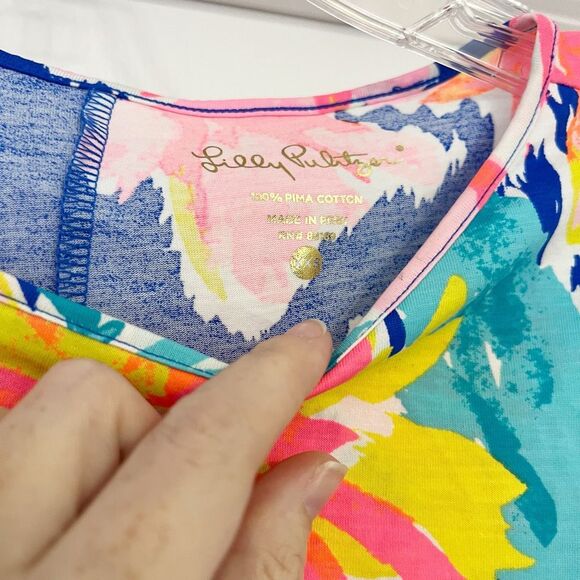 Lilly Pulitzer Blue Currant Marlowe Lil Olive Dress XXS - Picture 2 of 6